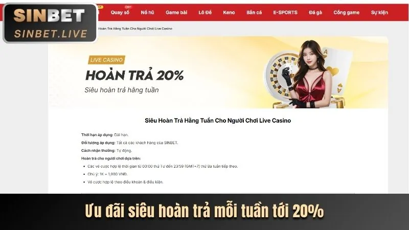 Ưu đãi casino và nổ hũ 188 Bet Link